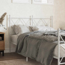 Berkfield Metal Replace Headboard White 120cm