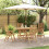 Berkfield Garden Dining Set 5 pcs Brown Solid Teak Wood 1