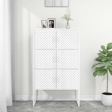 Berkfield Highboard White 80x35x135 cm Steel