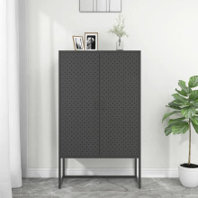 Berkfield Highboard Anthracite 80x35x135 cm Steel
