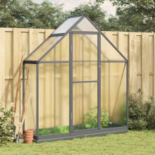 Berkfield Greenhouse with Base Frame Anthracite 169x58x202 cm Aluminium