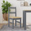 Berkfield Dining Chairs 2 pcs PANAMA Grey 40x46x90 cm Solid Wood Pine 1