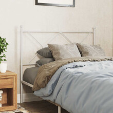 Berkfield Metal Replace Headboard White 100cm