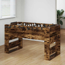 Berkfield Foosball Table Smoked Oak 146.5 x 74 x 85 cm Engineered Wood