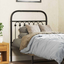 Berkfield Metal Replace Headboard Black 75 cm