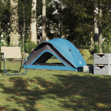 Berkfield Camping Tent 1-Person Blue Waterproof