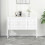 Berkfield Sideboard White 105x35x75 cm Steel 1