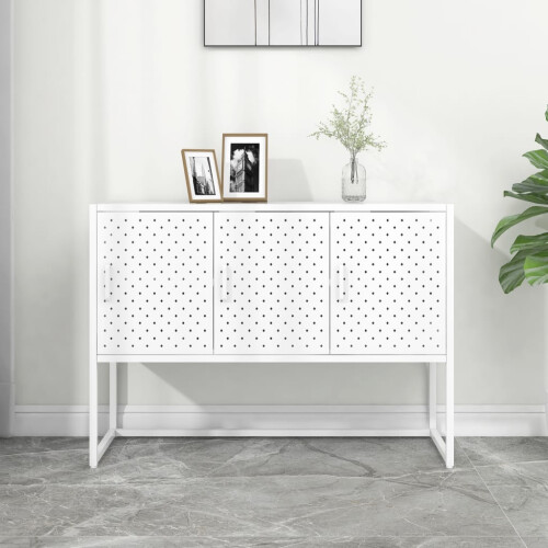Berkfield Sideboard White 105x35x75 cm Steel