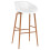Berkfield Bar Chairs 4 pcs White 2