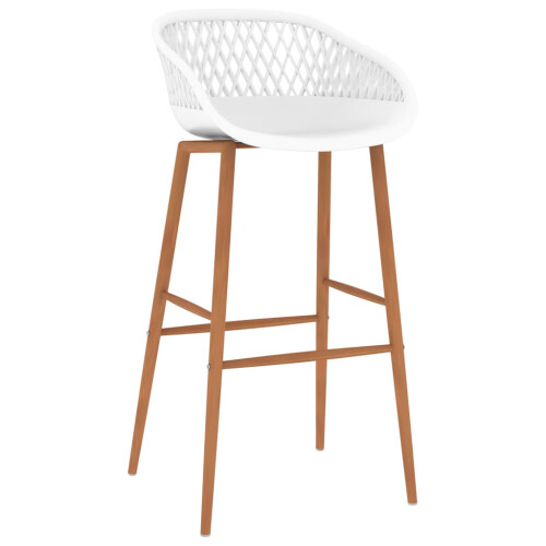 Berkfield Bar Chairs 4 pcs White 1