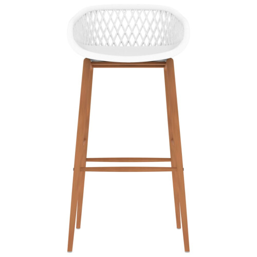 Berkfield Bar Chairs 4 pcs White 2