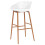 Berkfield Bar Chairs 4 pcs White 5