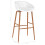 Berkfield Bar Chairs 4 pcs White 7