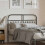 Berkfield Metal Replace Headboard Black 120 cm 1
