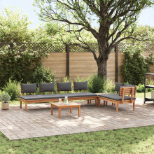 Berkfield Garden Sofa Set 5 pcs Brown and Grey