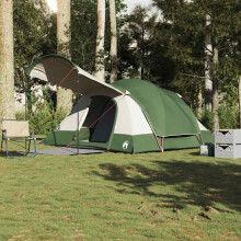 Berkfield Family Tent Tunnel 8-Person Green Waterproof