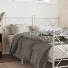 Berkfield Metal Replace Headboard White 160cm