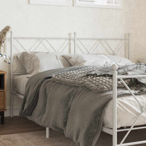 Berkfield Metal Replace Headboard White 160cm