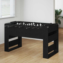 Berkfield Foosball Table Black Oak 146.5 x 74 x 85 cm Engineered Wood