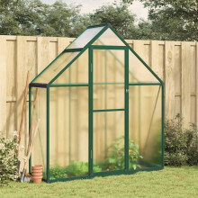 Berkfield Greenhouse with Base Frame Green 169x58x195 cm Aluminium