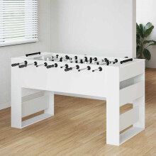 Berkfield Foosball Table White 146.5 x 74 x 85 cm Engineered Wood