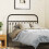 Berkfield Metal Replace Headboard Black 107 cm 1