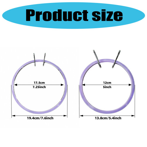 1 Set Embroidery Frame Adjustable Embroidery Hoop Easy to Use 2