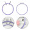 1 set borduurring borduurraam Crafting Tool voor 4