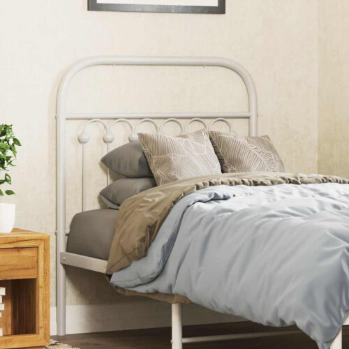 Berkfield Metal Replace Headboard White 75 cm