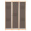 Berkfield 3-Panel Room Divider Brown 120x170x4 cm Fabric 2