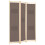 Berkfield 3-Panel Room Divider Brown 120x170x4 cm Fabric 3