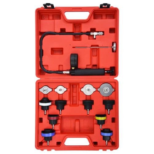 Berkfield 14 Piece Cooling System & Radiator Cap Pressure Tester 1