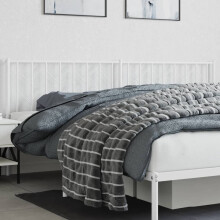 Berkfield Metal Replace Headboard White 200 cm
