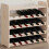 Berkfield Wine Rack with Top Board 67.5x25x60 cm Solid Wood Pine 1