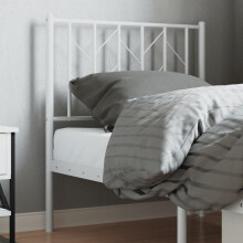 Berkfield Metal Replace Headboard White 75 cm