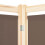 Berkfield 3-Panel Room Divider Brown 120x170x4 cm Fabric 5