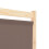 Berkfield 3-Panel Room Divider Brown 120x170x4 cm Fabric 6
