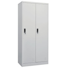 Berkfield Wardrobe Light Grey 80x50x180 cm Steel