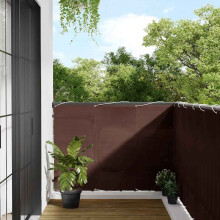 Berkfield Balcony Screen Brown 120x700 cm 100% Polyester Oxford