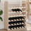 Berkfield Wine Rack with Top Board 67.5x25x87 cm Solid Wood Pine 1