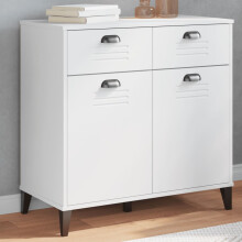 Berkfield Sideboard VIKEN White 80x40x80 cm Engineered Wood