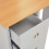 Berkfield Dressing Table with Mirror and Stool Grey 104x45x131 cm 10