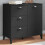 Berkfield Sideboard VIKEN Black 80x40x80 cm Engineered Wood 1