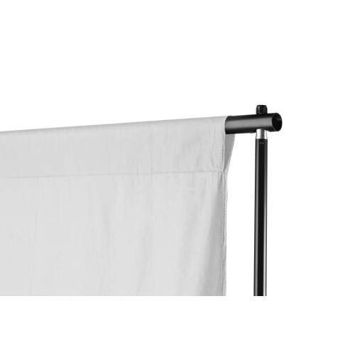 Berkfield Telescopic Background Support System + White Backdrop 3 x 5 m 1