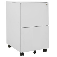 Berkfield Mobile File Cabinet Light Grey 39x45x67 cm Steel