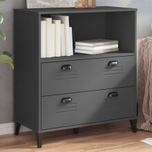 Berkfield Bookcase VIKEN Anthracite Grey 80x40x90 cm Engineered Wood