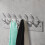 Aluminium Wardrobe Hook Coat Rack Hat/Tie Hanger Silver 2