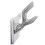 Aluminium Wardrobe Hook Coat Rack Hat/Tie Hanger Silver 4
