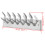 Aluminium Wardrobe Hook Coat Rack Hat/Tie Hanger Silver 5