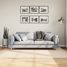 Berkfield Rug HUARTE Short Pile Soft and Washable Beige 140x200 cm